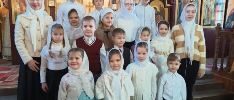 Поздравление с Рождеством Христовым от воспитанников воскресной школы